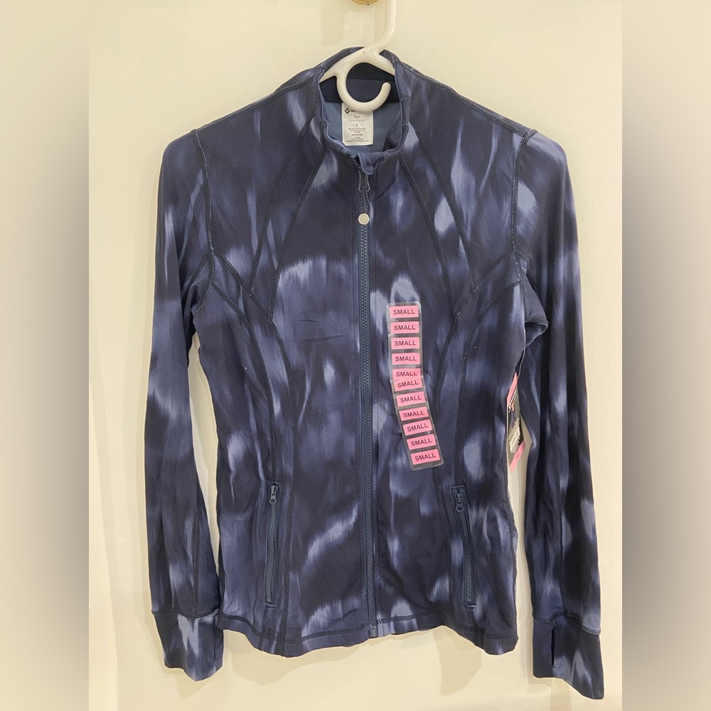 Blue/purple and black athletic jacket